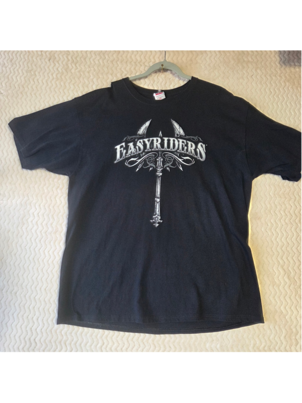 Men's Anvil Easyriders Graphic Tee, Black, Size XXL